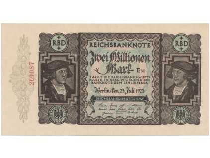 75982 75982 75982 nemecko 2 millionen mark 1923 ro 89b