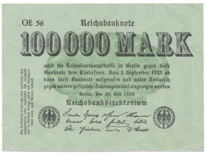 75991 75991 75991 nemecko 100 000 mark 1923 ro 90a