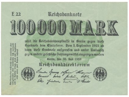 75997 75997 75997 nemecko 100 000 mark 1923 ro 90a