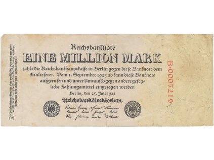 76093 76093 76093 nemecko 1 million mark 1923 ro 92b