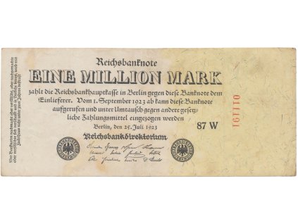 76096 76096 76096 nemecko 1 million mark 1923 ro 92b