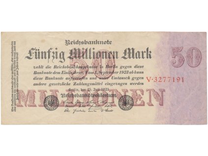 76204 76204 76204 nemecko 50 millionen mark 1923 ro 97a