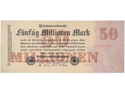 76219 76219 76219 nemecko 50 millionen mark 1923 ro 97b