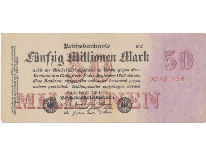 76228 76228 nemecko 50 millionen mark 1923 ro 97c