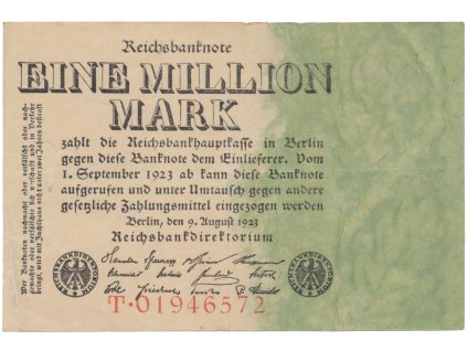 76270 76270 76270 nemecko 1 million mark 1923 ro 100