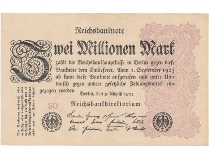 76336 76336 76336 nemecko 2 millionen mark 1923 ro 103a