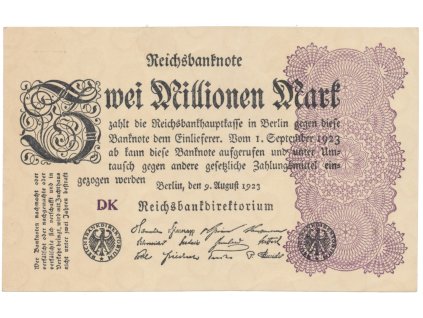 76345 76345 nemecko 2 millionen mark 1923 ro 103c