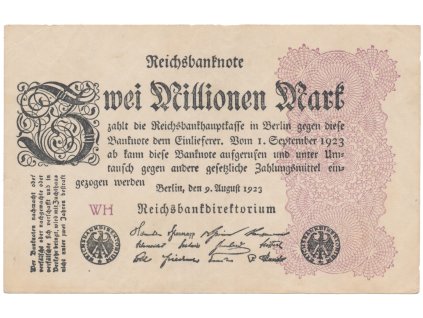 Německo, 2 Millionen Mark 1923, Ro.103d