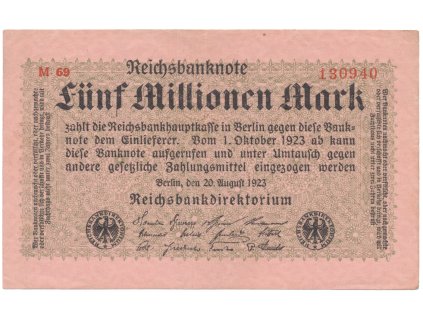 76420 76420 nemecko 5 millionen mark 1923 ro 104b