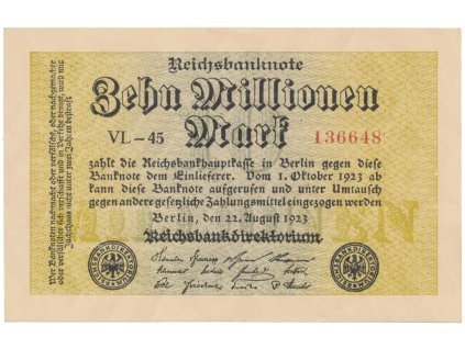 76432 76432 nemecko 10 millionen mark 1923 ro 105a