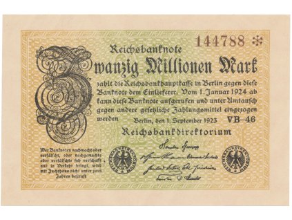 76468 76468 nemecko 20 millionen mark 1923 ro 107e
