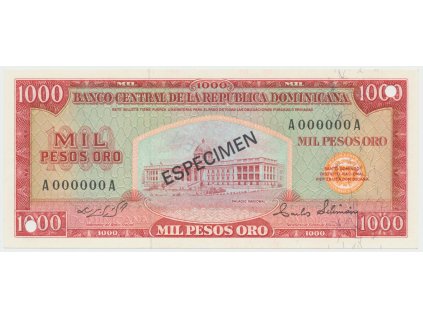 76591 76591 76591 dominikanska republika 1000 pesos oro 1964 1974 p 106s1