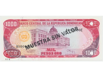 76609 76609 dominikanska republika 1000 pesos oro 1994 p 138s3