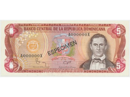 76612 76612 76612 dominikanska republika 5 pesos oro 1992 p 118s1