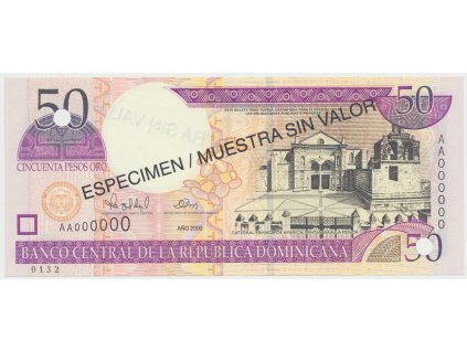 76642 76642 76642 dominikanska republika 50 pesos oro 2000 p 161s