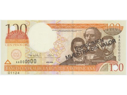 76645 76645 76645 dominikanska republika 100 pesos oro 2000 p 166as