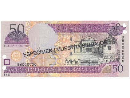 76675 dominikanska republika 50 pesos oro 2003 p 170s3