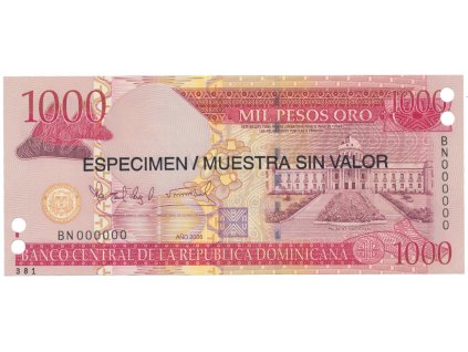76831 76831 76831 dominikanska republika 1000 pesos oro 2006 p 180s1