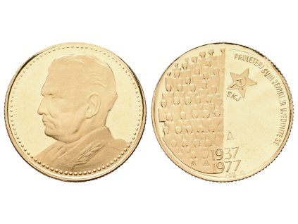 77476 77476 jugoslavie av medaile 1977 josip broz tito