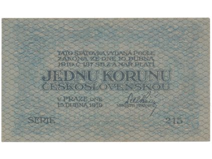 78136 1 koruna 1919 hej 7
