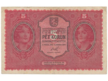 78148 5 koruna 1919 hej 8