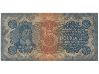 78178 5 koruna 1921 serie 3 hej 18