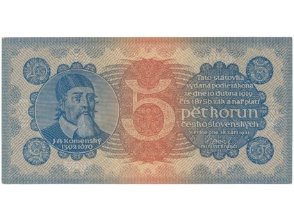 78460 3 5 koruna 1921 serie 6 hej 18