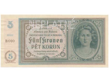 78682 5 koruna b d 1940 serie b neplatne hej 31a s2