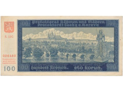 78700 100 koruna 1940 ii vydani serie g hej 33b1