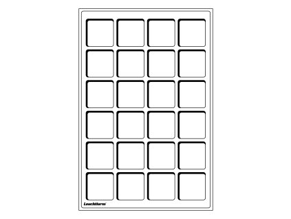 tab coin tray l for 24 coins up to 47 mm blue pack of 2