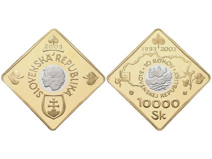 10 000 Sk 2003 - 10 výročí vzniku SR