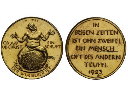 Německo - AE medaile 1923