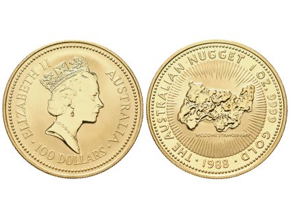 79791 australie 100 dollars 1988 australian nugget