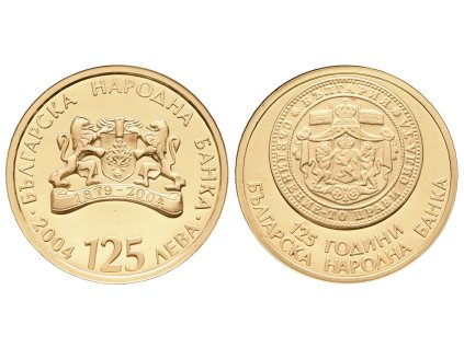 Bulharsko, 125 Leva 2004 - 125 let Bulharské národní banky