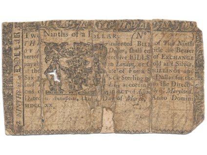 Amerika, 2/9 Dollaru 1770