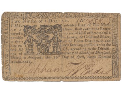 Amerika, 2/9 Dollar 1774