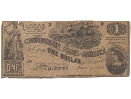 CSA, 1 Dollar 1862, P.44