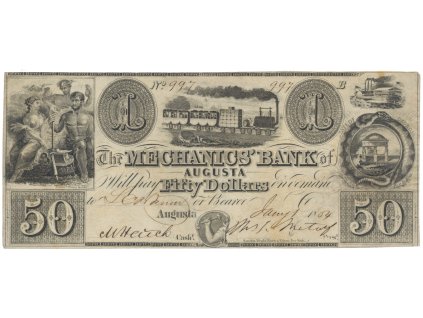 USA - Georgia, 50 Dollar 1854