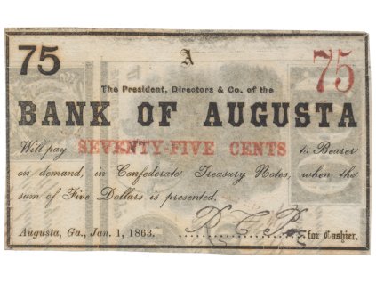 USA - Georgia, 75 Cent 1863