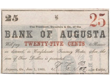 USA - Georgia, 25 Cent 1863