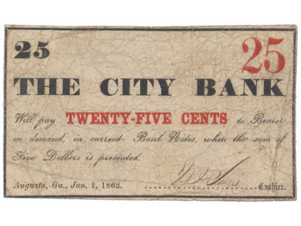 USA - Georgia, 25 Cent 1862