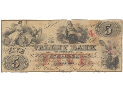 USA - Maryland, 5 Dollar 1855