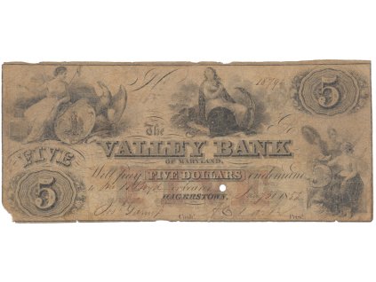 USA - Maryland, 5 Dollar 1855