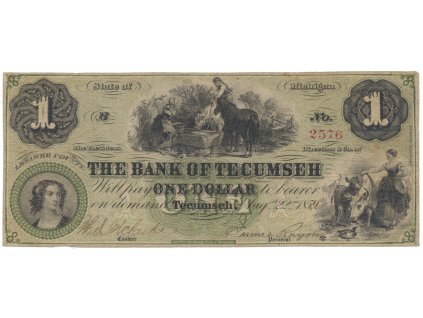 USA - Michigan, 1 Dollar 1859