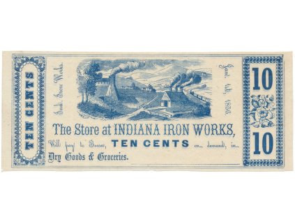 USA - Pensylvánie, 10 Cent 1856