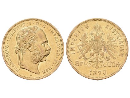 8 Zlatník / 20 Frank 1870