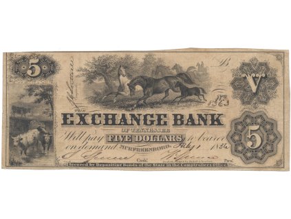 USA - Tennessee, 5 Dollar 1836
