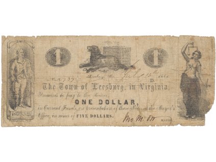 USA - Virginie, 1 Dollar 1861