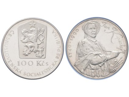 100 Kčs 1990 - Ján Kupecký, PROOF