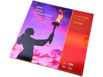 Ročníková sada mincí 2008 - SR - Peking